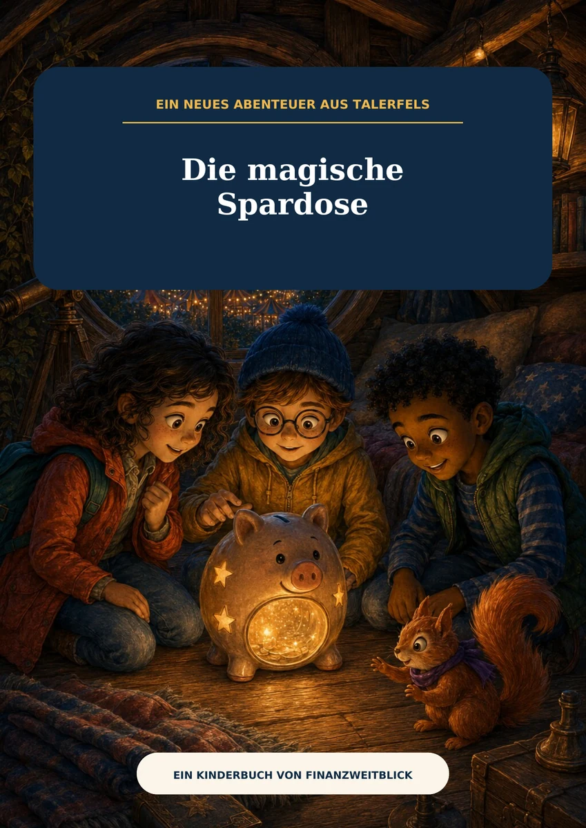Cover der Kindergeschichte Die magische Spardose