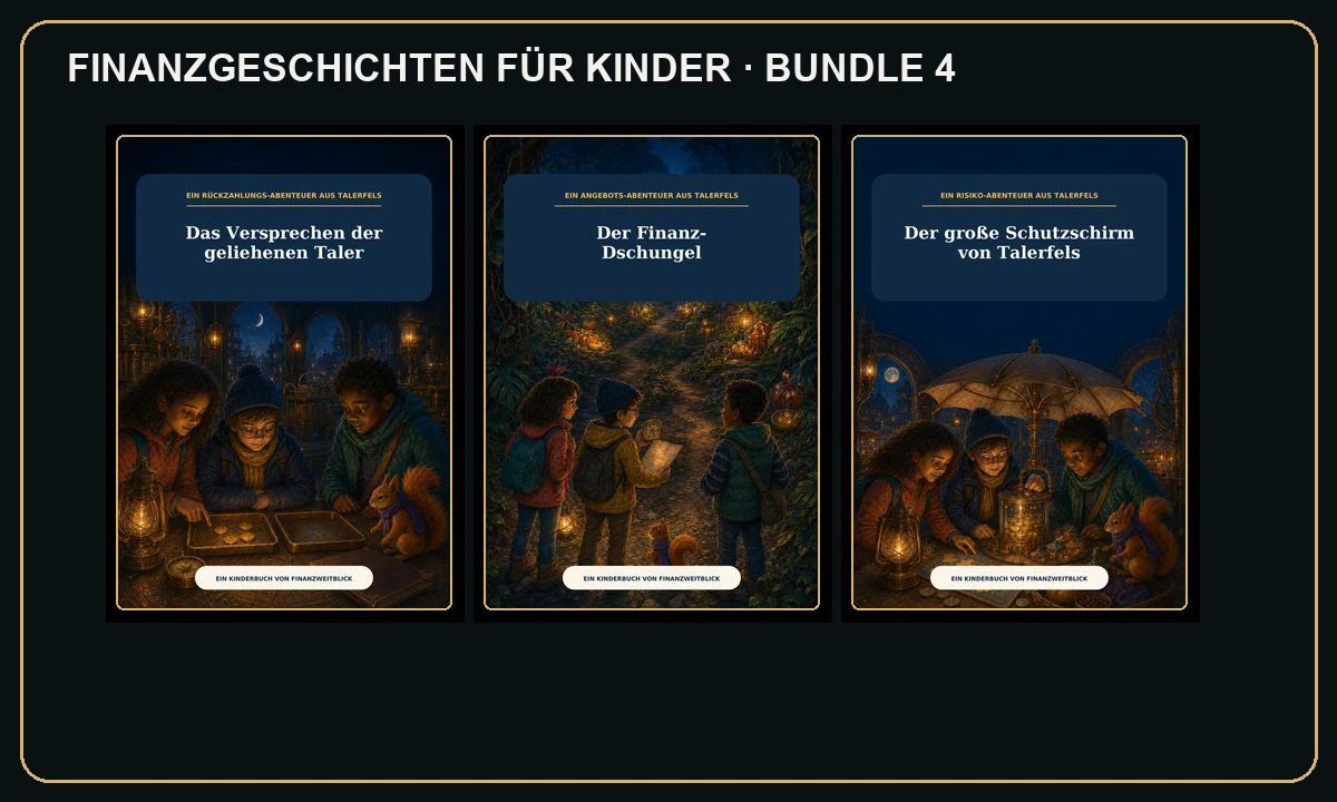Cover: Finanzgeschichten für Kinder · Bundle 4