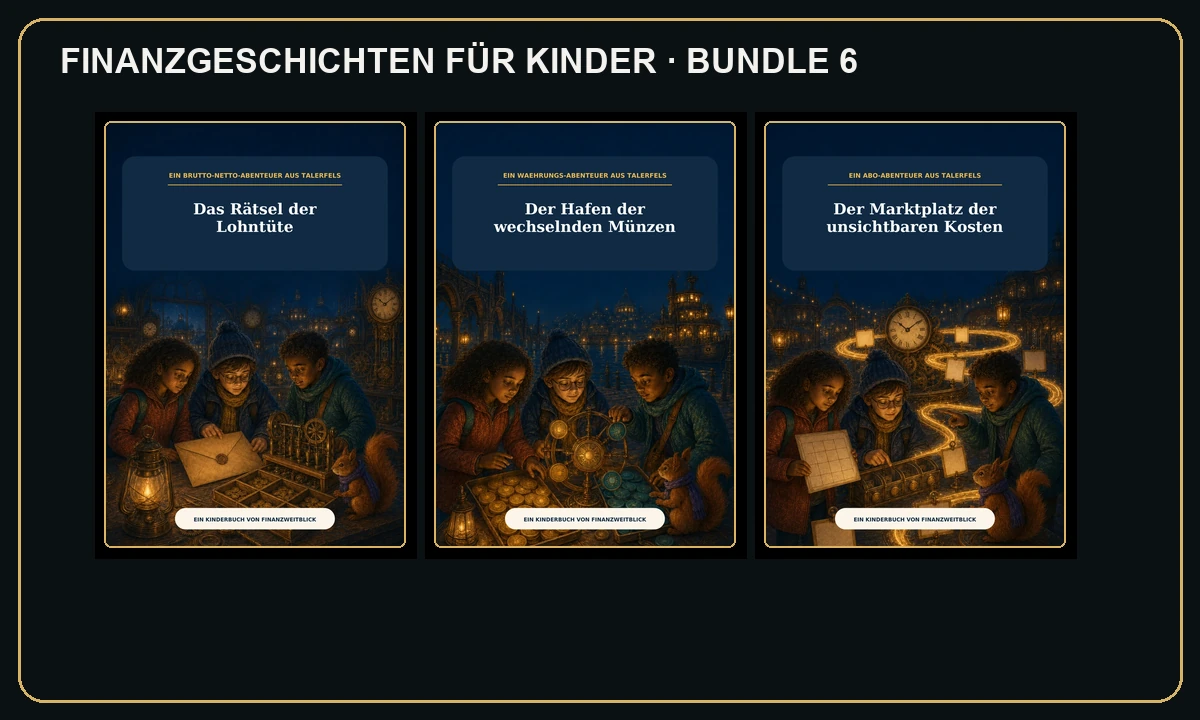 Cover: Finanzgeschichten für Kinder · Bundle 6