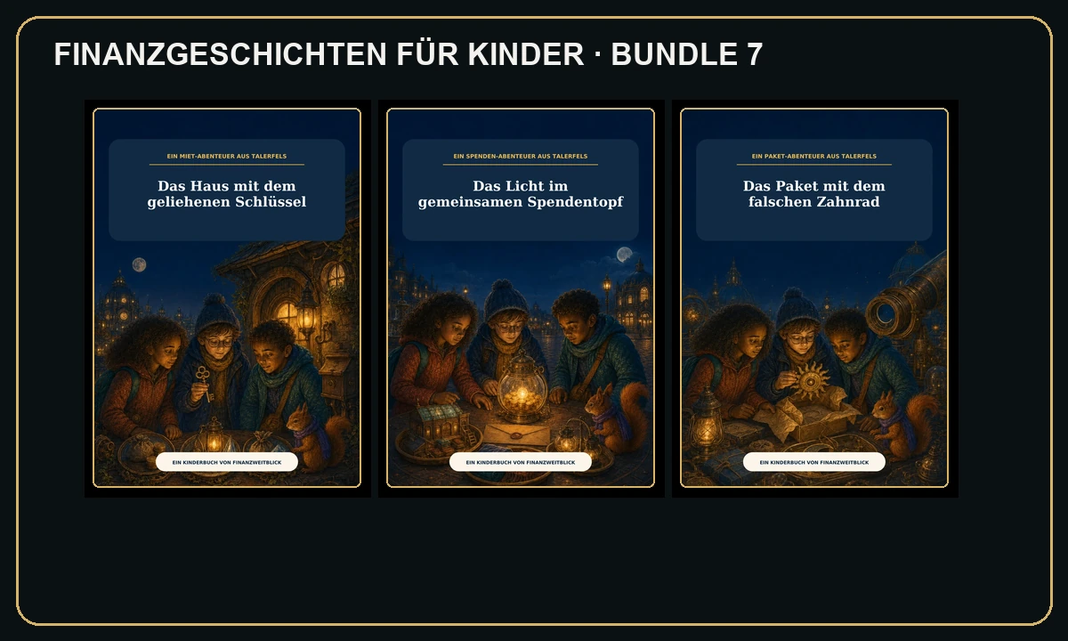 Cover: Finanzgeschichten für Kinder · Bundle 7