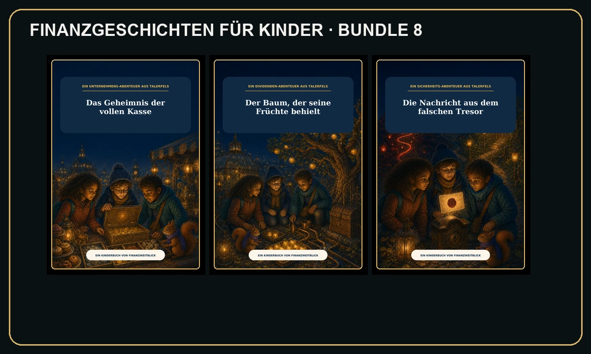 Cover: Finanzgeschichten für Kinder · Bundle 8